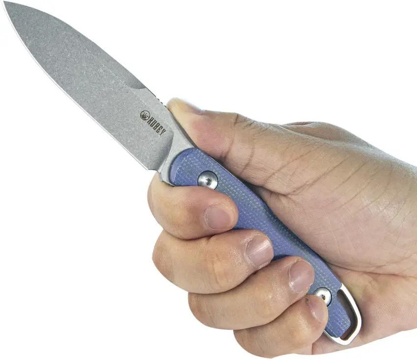 Kubey Dust Devil Fixed Blade Blue KU357D by Kubey
