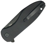 Kubey Master Chief Linerlock KU358N - Black G10 Handle, 14C28N Stainless Reverse Tanto Blade, Extended Tang by Kubey