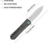 Kubey NEO Framelock Flame Ti KB359B by Kubey