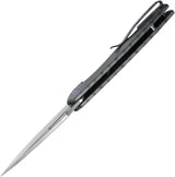Kubey Tityus Framelock Flame KB360E - Flamed Titanium Handle And Bead Blast 14C28N Sandvik Stainless Blade by Kubey
