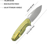 Kubey Tityus Framelock Gold KB360G by Kubey