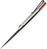 Kubey MOS Hydra Linerlock White KU361B - White G10 Handle 14C28N Sandvik Stainless Spear Point Blade Thumb Stud by Kubey