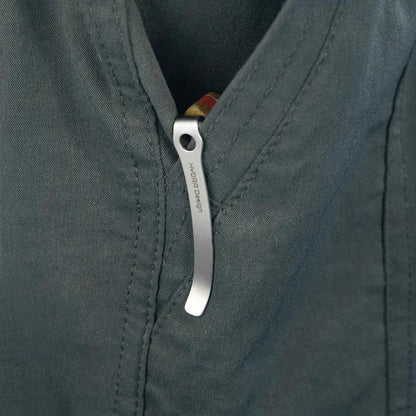 Kubey MOS Hydra Linerlock Tan KU361C - Stonewashed 14C28N Sandvik Stainless Blade With Tan Canvas Micarta Handle by Kubey