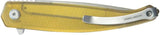 Kubey MOS Hydra Linerlock Ultem KU361D - Stonewashed 14C28N Blade With Ultem Handle And Extended Tang by Kubey