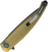 Kubey MOS Hydra Linerlock Ultem Black KU361E - Durable 14C28N Stainless Spear Point Knife With Ultem Handle by Kubey