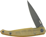 Kubey MOS Hydra Linerlock Ultem Black KU361E - Durable 14C28N Stainless Spear Point Knife With Ultem Handle by Kubey