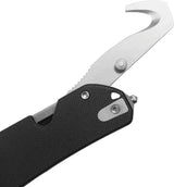 Kubey 10-8 Button Lock Knife - Black G10 Handle with Belt Cutter and Glass Breaker by Kubey