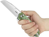 Kubey 10-8 Button Lock Digital Camo KU363D - Satin 14C28N Blade With G10 Handle Belt Cutter by Kubey
