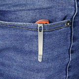 Kubey Elang Linerlock Orange KU365A - 4-Inch AUS-10A Stainless Sheepsfoot Blade with Orange G10 Handle and Pocket Clip by Kubey