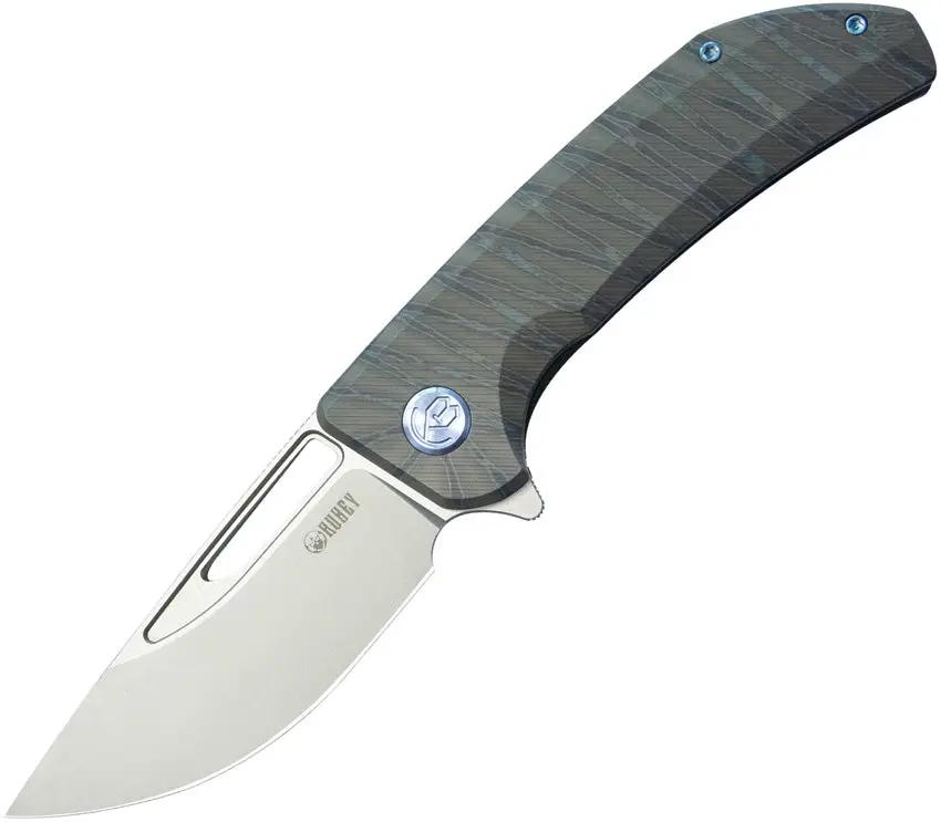 Kubey Hyperion Framelock Flame Ti KB368I by Kubey