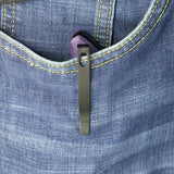 Kubey Nautilus Linerlock KU372A - Purple G10 Handle And 3.5in Black Stonewash 14C28N Blade by Kubey