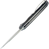 Kubey RBC-1 Linerlock Knife - 4.5 Inch Closed, 3.5 Inch Stonewashed 14C28N Sandvik Stainless Blade, Black G10 Handle by Kubey