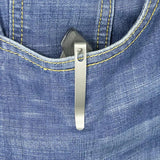 Kubey RBC-1 Linerlock Knife - 4.5 Inch Closed, 3.5 Inch Stonewashed 14C28N Sandvik Stainless Blade, Black G10 Handle by Kubey