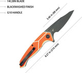 Kubey RBC-1 Outdoor Linerlock Org KU373B by Kubey