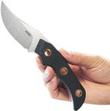 Kubey Willumsen Hunter Black KU375A Clip Point Knife With 14C28N Sandvik Stainless Blade And G10 Handle by Kubey