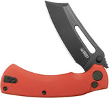 Kubey Dheo EDC Button Lock Red KU378C - Red G10 Handle With 14C28N Sandvik Wharncliffe Blade by Kubey