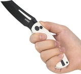 Kubey Dheo EDC Button Lock White KU378E by Kubey