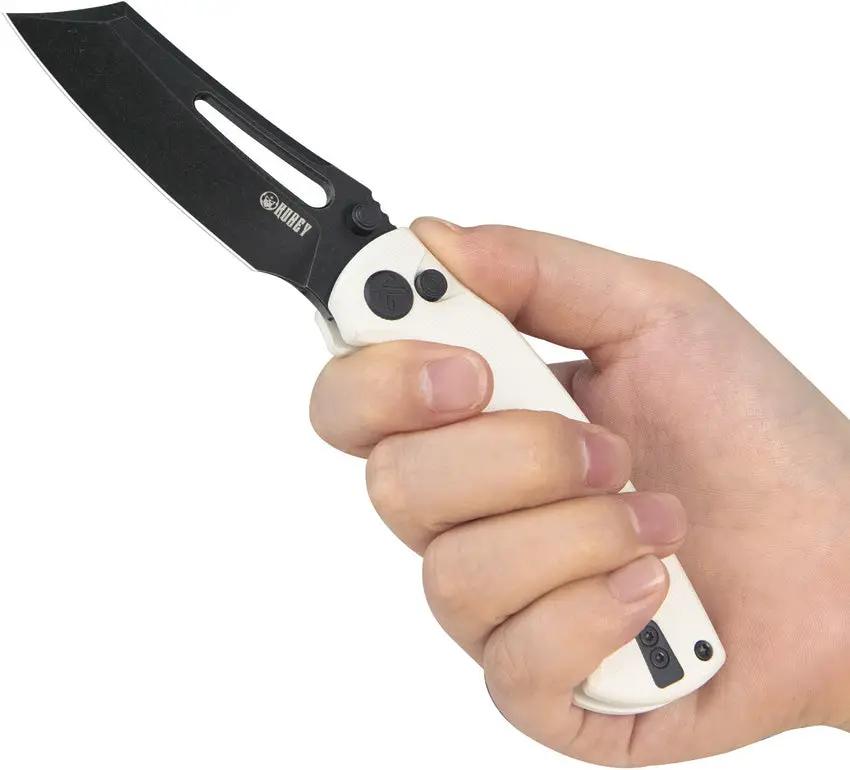 Kubey Dheo EDC Button Lock White KU378E by Kubey