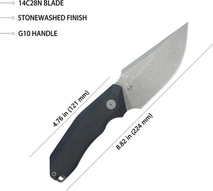 Kubey Basilisk Fixed Blade Black KU381A by Kubey