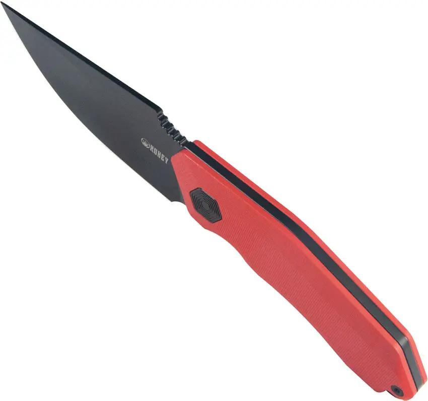 Kubey Basilisk Fixed Blade Knife KU381B Red G10 Handle - 14C28N Sandvik Stainless Drop Point Full Tang by Kubey