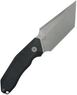 Kubey Yokai Fixed Blade KU382A - 14C28N Sandvik Stainless Tanto Blade With Black G10 Handle by Kubey