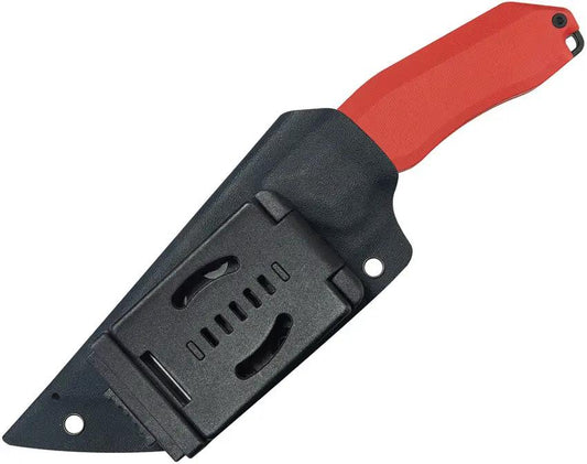 Kubey Yokai Fixed Blade Red KU382B - 14C28N Sandvik Stainless Tanto Blade, Red G10 Handle, Full Tang by Kubey