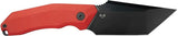 Kubey Yokai Fixed Blade Red KU382B - 14C28N Sandvik Stainless Tanto Blade, Red G10 Handle, Full Tang by Kubey