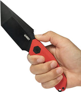 Kubey Yokai Fixed Blade Red KU382B - 14C28N Sandvik Stainless Tanto Blade, Red G10 Handle, Full Tang by Kubey