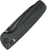 Kubey Bluff Crossbar Lock Knife Black Ti KB383H - Bohler M390 Drop Point Blade With Thumb Stud Pocket Clip by Kubey