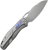 Kubey Sudden Framelock Timascus KB385A - Timascus Inlay Framelock Knife With CPM-20CV Blade by Kubey