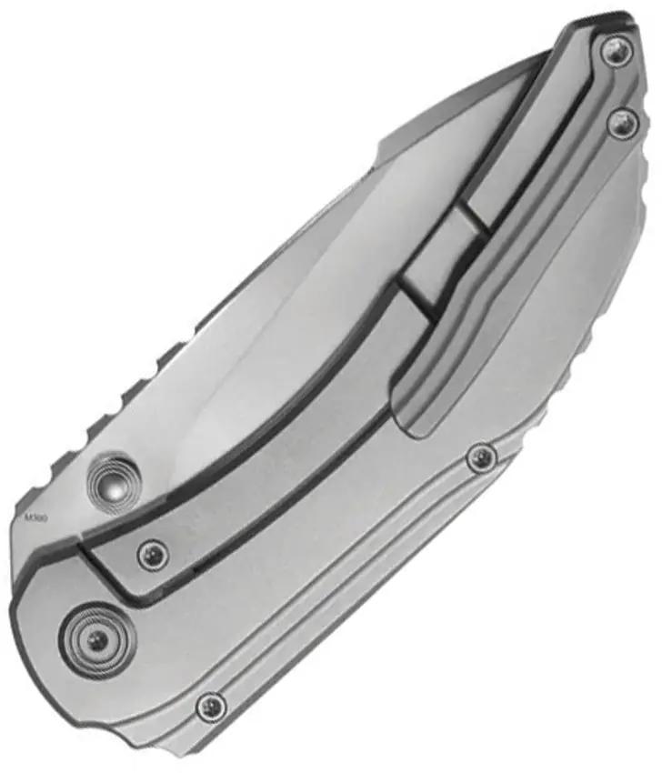 KB Knives Snorri Framelock BB KB388A - Bohler M390 Drop Point Blade With Bead Blast Finish Titanium Handle by KB Knives