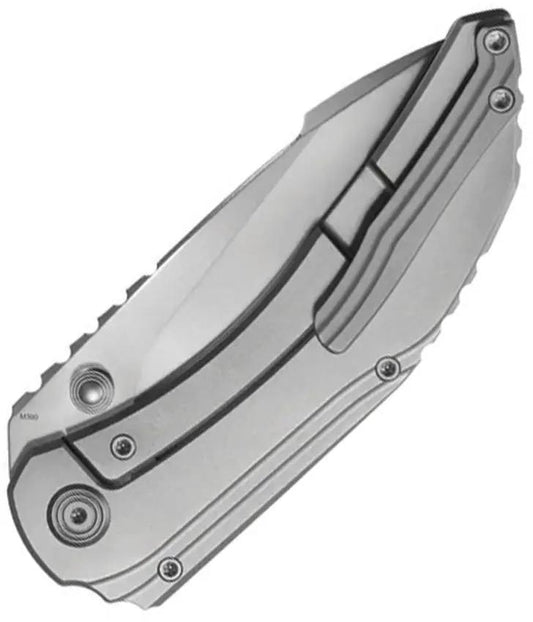 KB Knives Snorri Framelock BB KB388A - Bohler M390 Drop Point Blade With Bead Blast Finish Titanium Handle by KB Knives