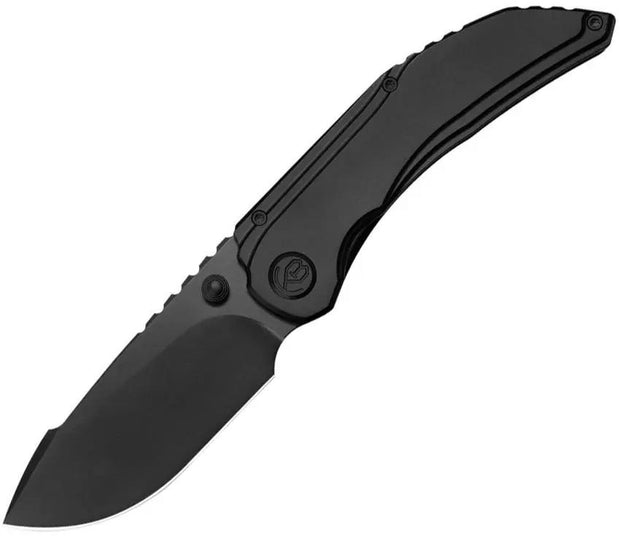 KB Knives Snorri Framelock Black DLC - Bohler M390 Blade With Titanium Handle Thumb Stud And Pocket Clip by KB Knives