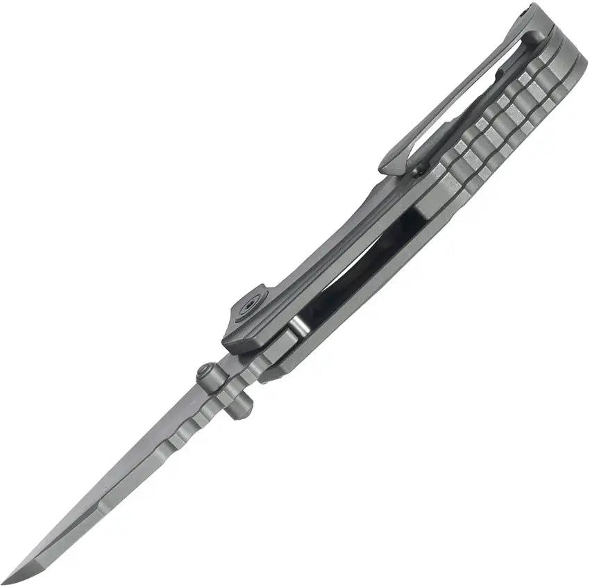 Kubey Steeltle Framelock DSW Ti KB390B - Titanium Handle With Bohler M390 Blade And Thumb Stud by Kubey