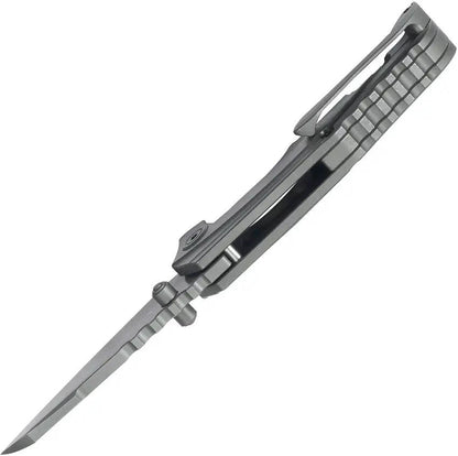 Kubey Steeltle Framelock DSW Ti KB390B - Titanium Handle With Bohler M390 Blade And Thumb Stud by Kubey