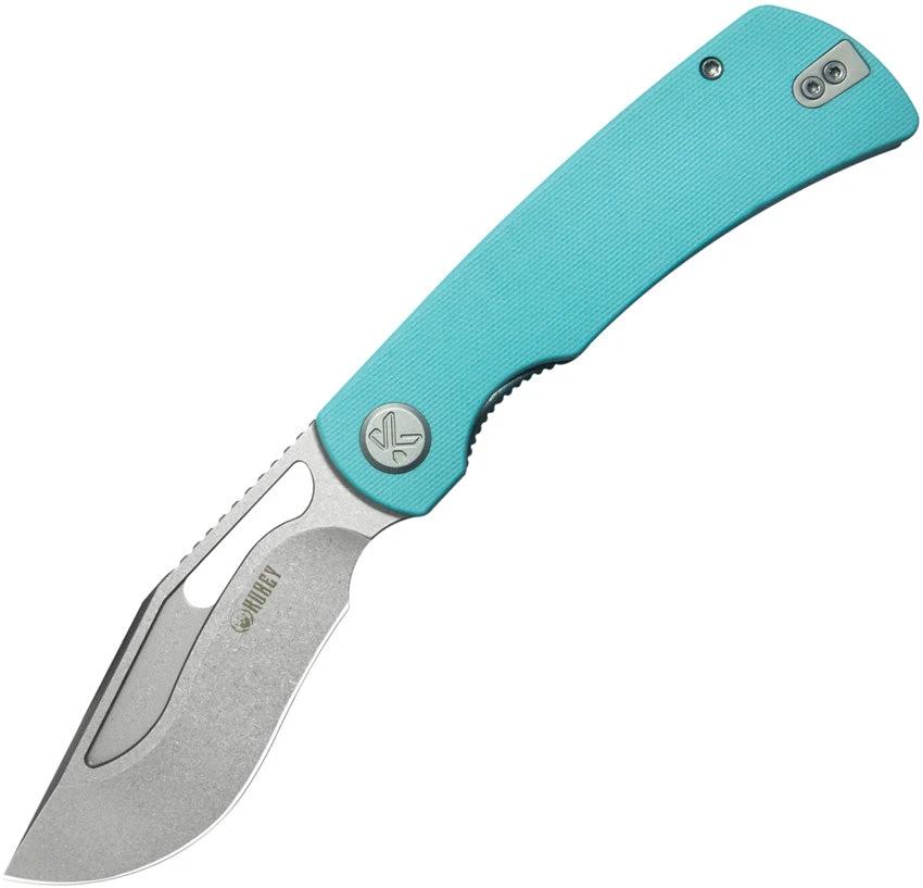 Kubey Gurkha Linerlock Tiff Blue KU397B by Kubey