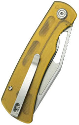 Kubey Gurkha Linerlock Ultem KU397C - Ultem Handle Kukri Knife With Stonewash Blade And Clip by Kubey