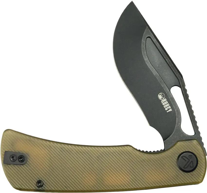 Kubey Gurkha Linerlock Ultem BSW KU397D by Kubey