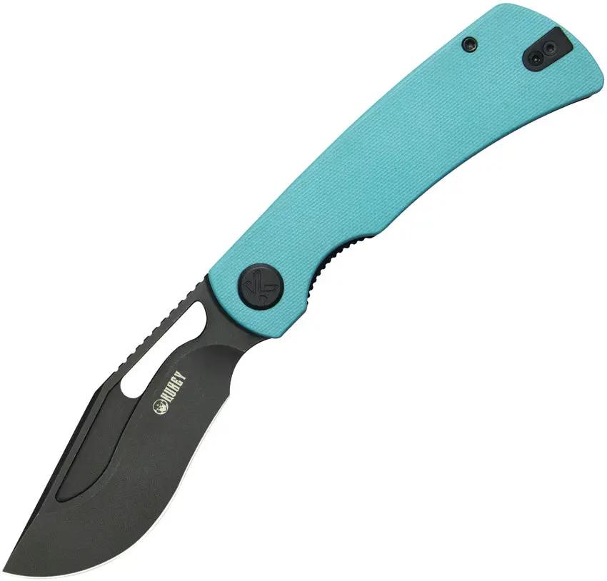 Kubey Gurkha Linerlock Tiff Blue KU397F by Kubey