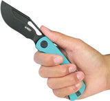 Kubey Gurkha Linerlock Tiff Blue KU397F by Kubey