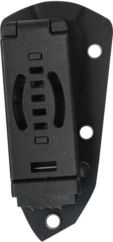 Kubey Kunai KU401 Fixed Blade - 3.25 Inch 14C28N Stainless Blade Skeletonized Handle Finger Ring Kydex Sheath by Kubey