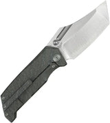 Kubey Hamster Framelock Flame Ti KU402C - Flame Textured Titanium Handle With Satin 14C28N Clip Point Blade by Kubey