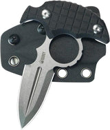 Kubey Cavy Push Dagger KU403A - Double Edge 14C28N Sandvik Blade With Black G10 Handle And Kydex Sheath by Kubey