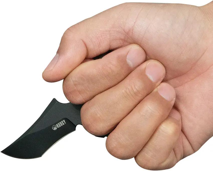 Kubey Stheno Push Dagger Ultem - 14C28N Sandvik Blade Full Tang With Finger Ring by Kubey