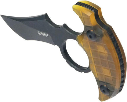Kubey Stheno Push Dagger Ultem - 14C28N Sandvik Blade Full Tang With Finger Ring by Kubey