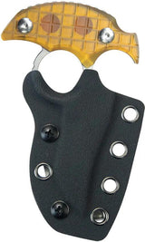 Kubey Stheno Push Dagger Ultem KU404F - Full Tang With Finger Ring And Black Kydex Sheath by Kubey