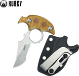 Kubey Stheno Push Dagger Ultem KU404F - Full Tang With Finger Ring And Black Kydex Sheath by Kubey