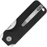 Kubey Boxer Linerlock - Black G10 Handle With Satin Finish 14C28N Sandvik Stainless Sheepsfoot Blade by Kubey