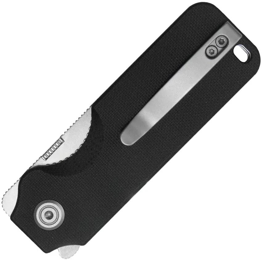 Kubey Boxer Linerlock - Black G10 Handle With Satin Finish 14C28N Sandvik Stainless Sheepsfoot Blade by Kubey