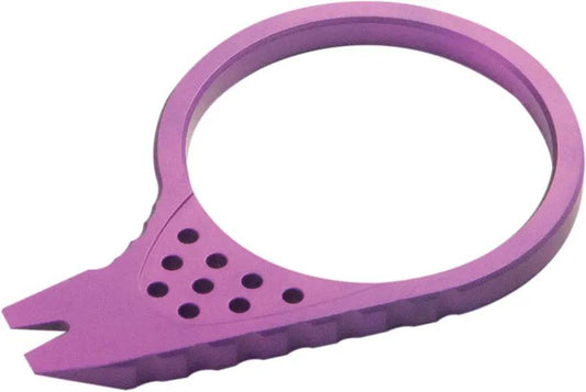 Kubey Pry Tool Purple Ti KU410E - Titanium Construction With Finger Ring Boxed Pry Tool by Kubey